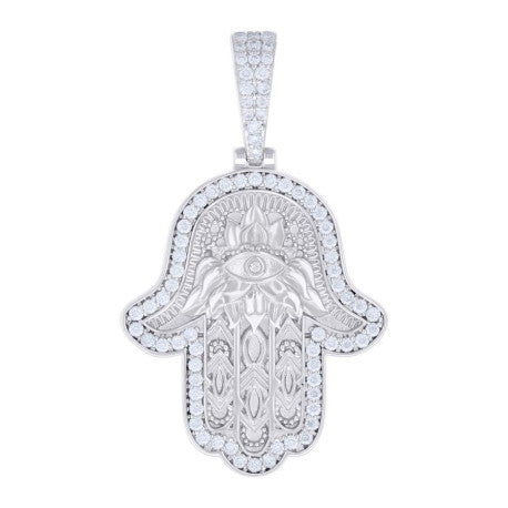 925 Silver Pendant Moissanite Ct R:1.38