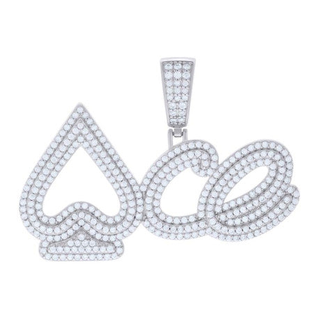 925 Silver Pendant With Moissanite Stones Ctw 2.33