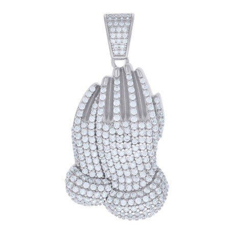 925 Sterling Silver Pendant 4.15Ctw Moissanite