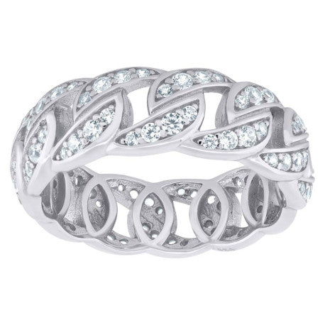 925 Sterling Silver 1.21Ctw Moissanite Ring 8mm S8