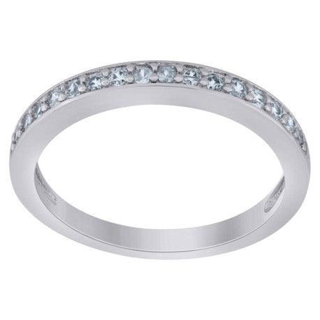925 Sterling Silver 0.23Ctw Moissanite Ring S6-S9