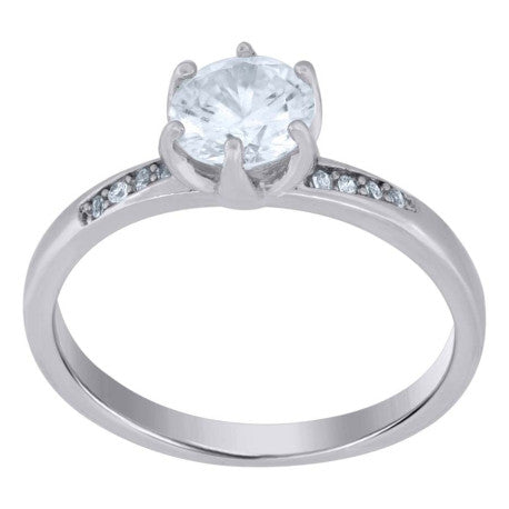 925 Silver Ring With Moissanite Ctw 1.25
