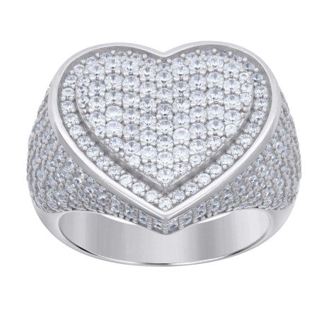 925 Silver Ring With Moissanite Ctw 2.69