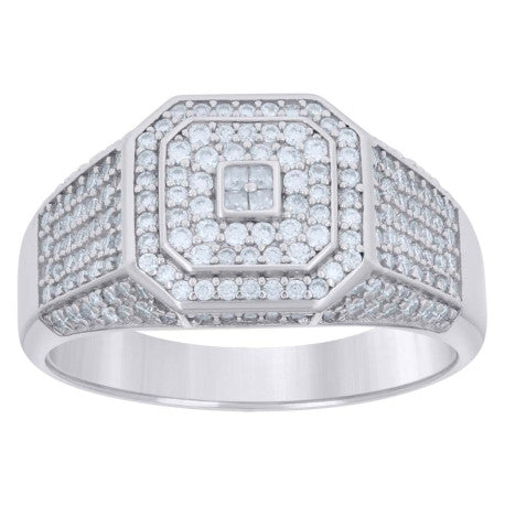 925 Sterling Silver 1.46Ctw Moissanite Ring S7-S11