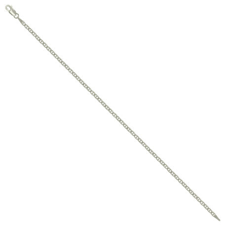925 Sterling Silver Solid Classic Mariner Silver Chain 060 2mm