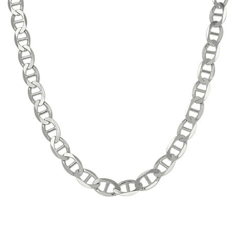 925 Sterling Silver Solid Classic Mariner Silver Chain 120 5mm