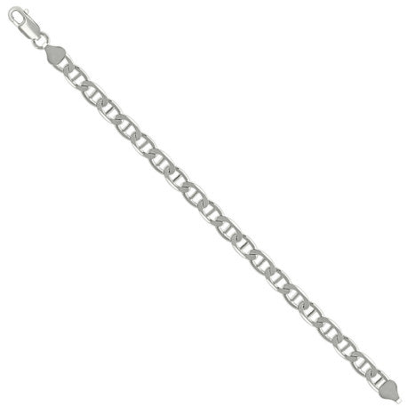 925 Sterling Silver Solid Classic Mariner Silver Chain 150 6mm