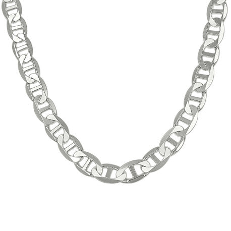 925 Sterling Silver Solid Classic Mariner Silver Chain 200 8mm