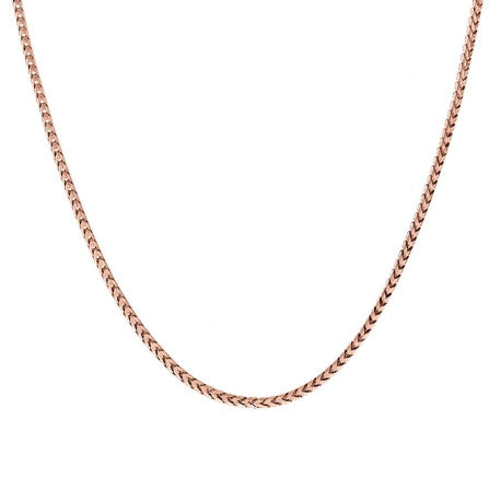 925 Silver Solid Franco Chain Rose 130 1.5mm