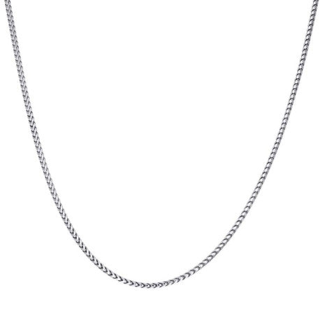 925 Silver Solid Franco Chain Rhodium 130 1.5mm