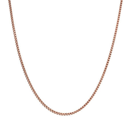 925 Silver Solid Franco Chain Rose 100 1mm
