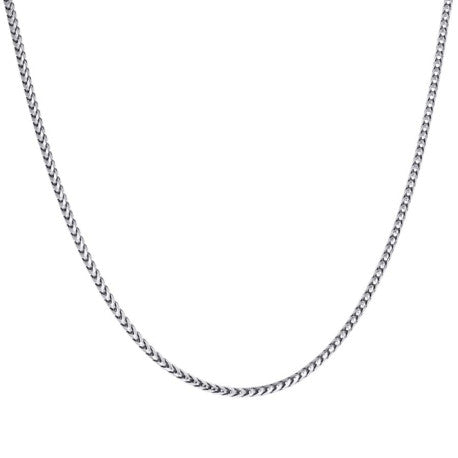 925 Silver Solid Franco Chain Rhodium 180 2mm