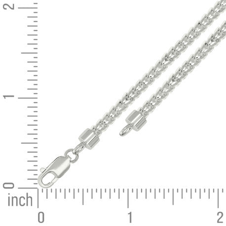 925 Silver Solid Franco Chain Silver 370 3.7mm