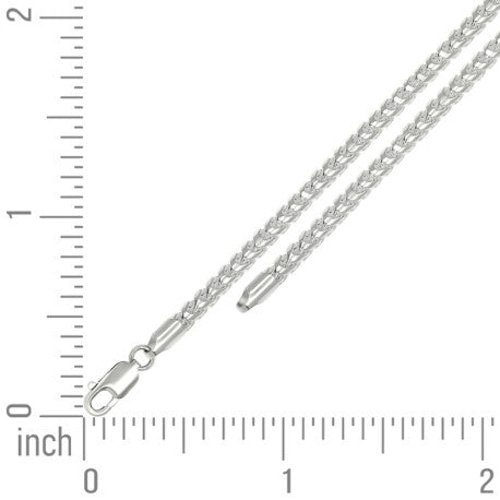 925 Silver Solid Franco Chain Silver 300 3mm