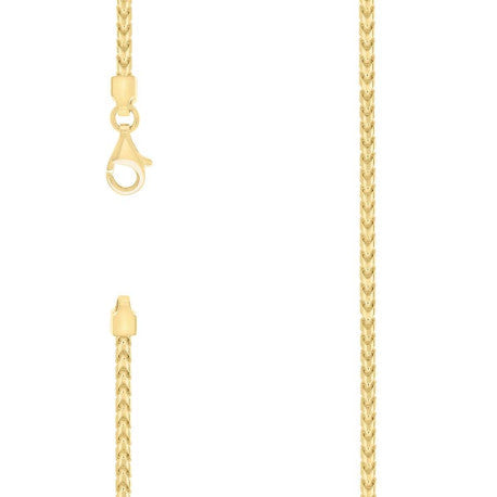 925 Silver Solid Franco Chain Yellow 300 3mm