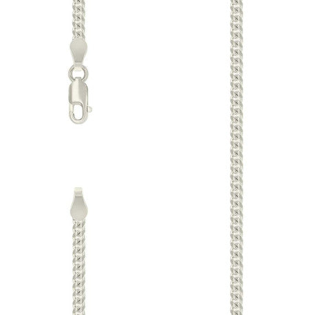 925 Sterling Silver Solid Miami Cuban Chain Silver 080 2.5mm