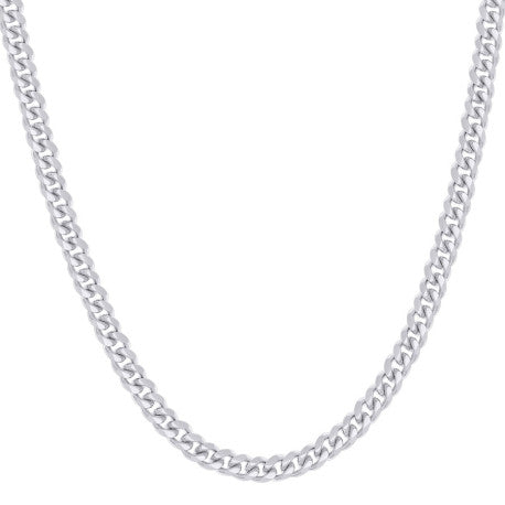 925 Sterling Silver Solid Miami Cuban Chain Rhodium 100 3.5mm