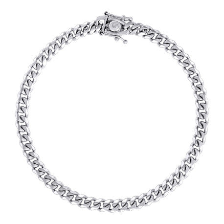 925 Sterling Silver Solid Miami Cuban Chain Rhodium 150 4.9mm