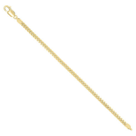 925 Sterling Silver Solid Miami Cuban Chain Yellow 150 4.9mm