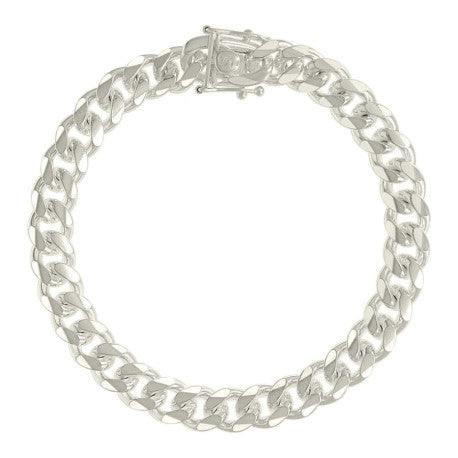 925 Sterling Silver Solid Miami Cuban Chain Silver 250 8.4mm