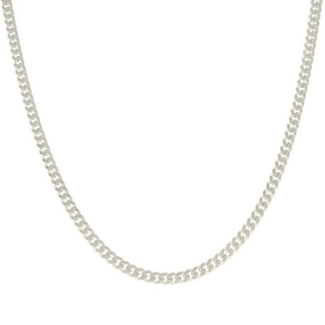 925 Sterling Silver Solid Miami Cuban Pyramid Chain Silver 150 4.9mm