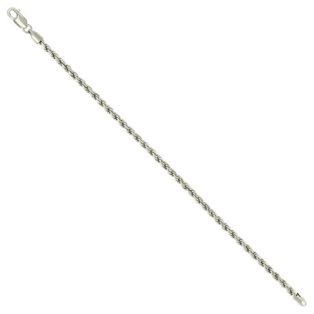 925 Sterling Silver Solid Rope Chain Silver 070 3.5mm