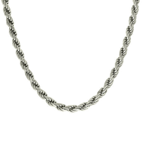 925 Sterling Silver Solid Rope Chain Silver 150 7mm