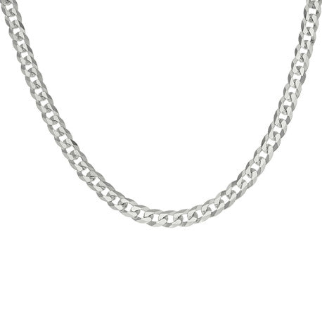 925 Sterling Silver Solid Super Flat Cuban Chain Silver 100 3.7mm