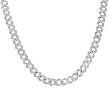 925 Sterling Silver Solid Super Flat Cuban Chain Silver 150 5.2mm