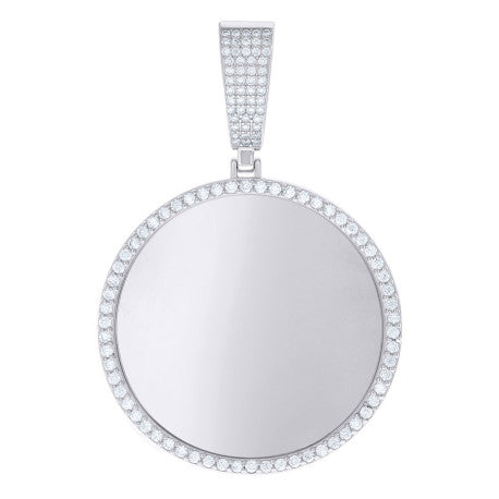 925 Sterling Silver 1.55Ctw Moissanite Pendant