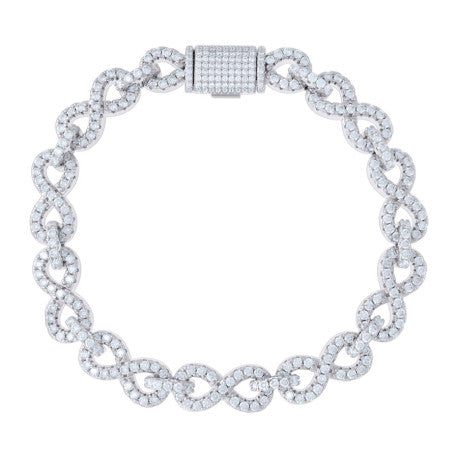 925 Sterling Silver 16.55Ctw Moissanite Necklace 8