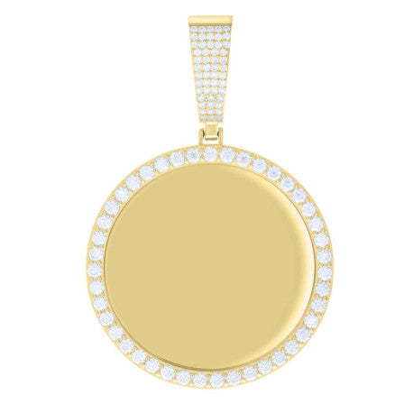 925 Sterling Silver 3.04Ct Moissanite Pendant