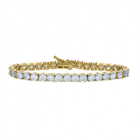 925 Sterling Silver 5mm-7" Tennis Bracelet 4Prong