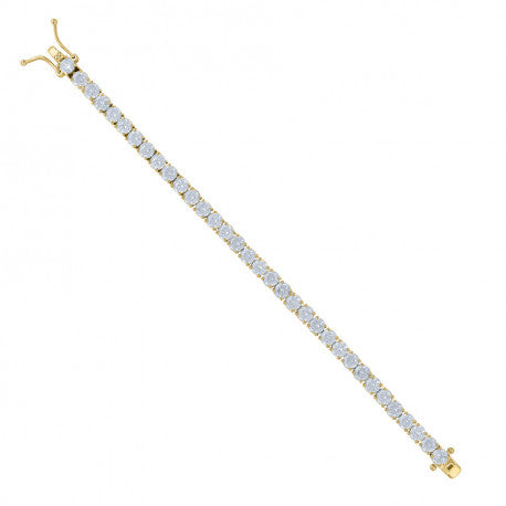 925 Sterling Silver 5mm-9" Tennis Bracelet 4Prong