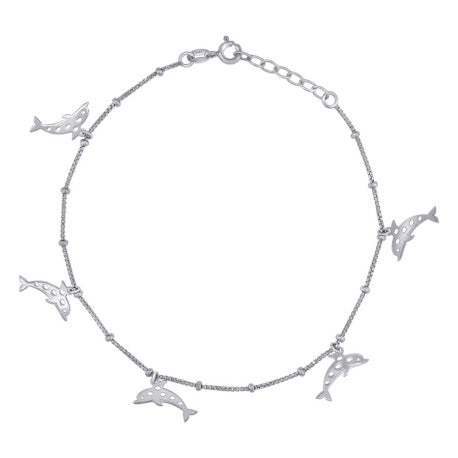 925 Sterling Silver Anklet-10"