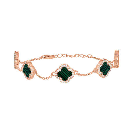 925 Sterling Silver Cz Bracelet 8" (7"+1")