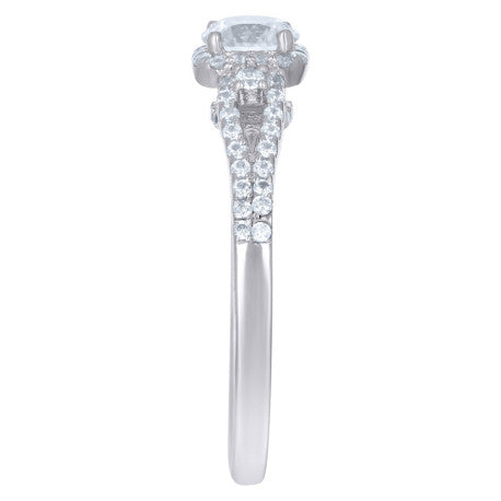 925 Sterling Silver Cz Duo Ring S6-S9