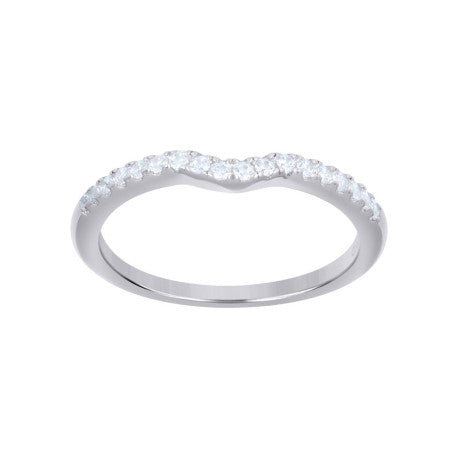 925 Sterling Silver Cz Duo Ring S6-S9