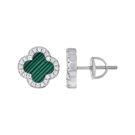 925 Sterling Silver Cz Earring 10mm