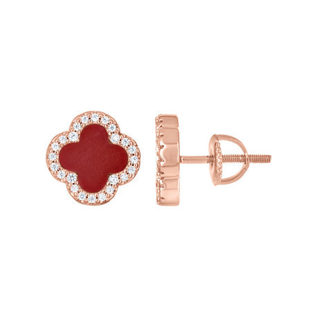 925 Sterling Silver Cz Earring 10mm