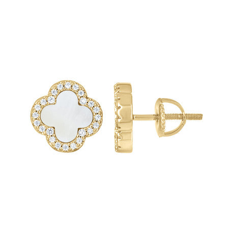 925 Sterling Silver Cz Earring 10mm