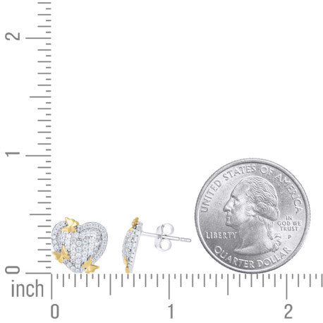 925 Sterling Silver Cz Earring