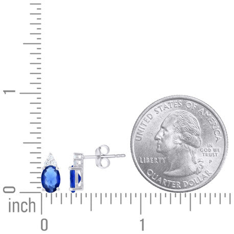 925 Sterling Silver Cz Earring