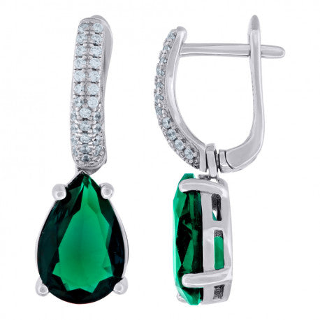 925 Sterling Silver & Cz Earring