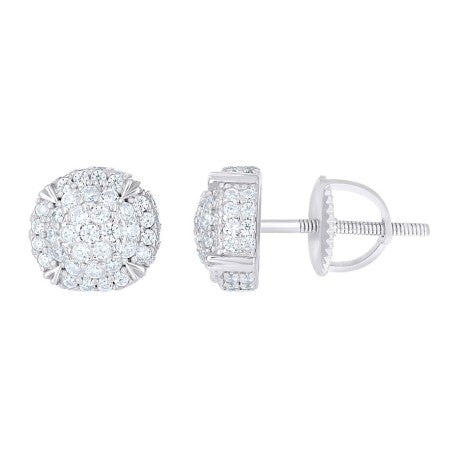 925 Sterling Silver Cz Earring