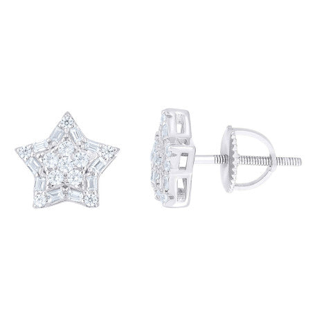 925 Sterling Silver Cz Earring