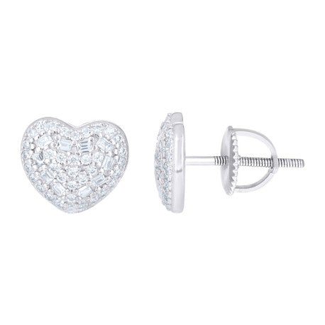 925 Sterling Silver Cz Earring