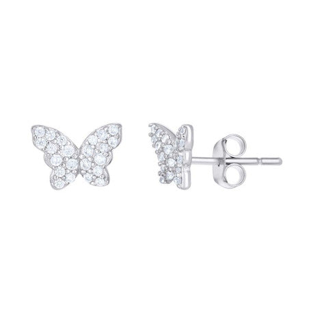 925 Sterling Silver Cz Earring