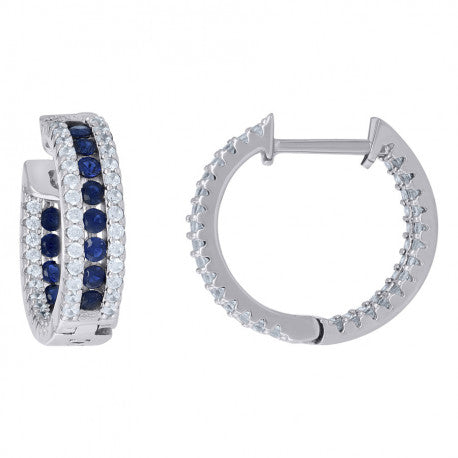 925 Sterling Silver & Cz Earring