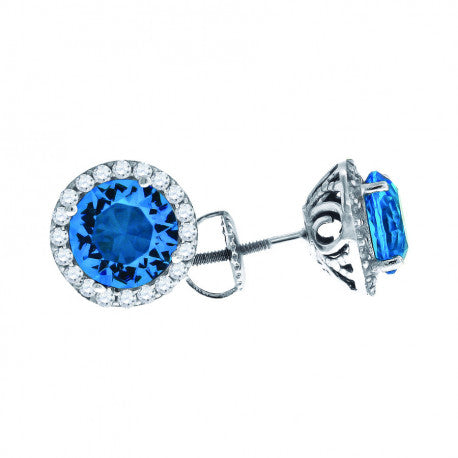 925 Sterling Silver Cz Earring